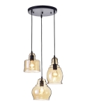 Vernice Vintage 3-Light Cluster Pendant