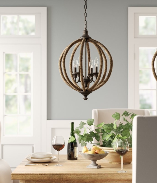 Lynda 4-Light Globe Chandelier