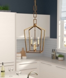 Tiana 4-Light Geometric Chandelier