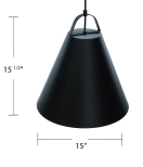 Elmo 1-Light Cone Pendant